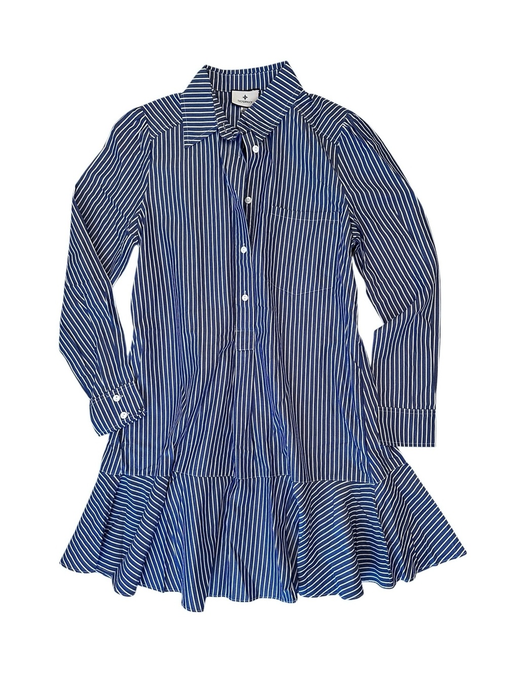 Tuckernuck Indigo Stripe Callahan Shirt Dress size XS NWT